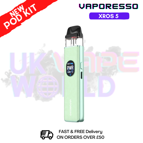 shop Jade Green Vaporesso Xros 5 Refillable Pod Vape Kit - ukvapeworld