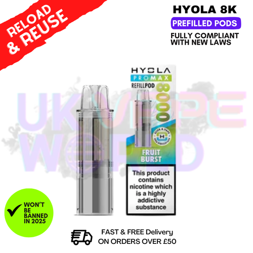 shop Fruit Burst Hyola Pro Max 8000 Replacement Pod - ukvapeworld