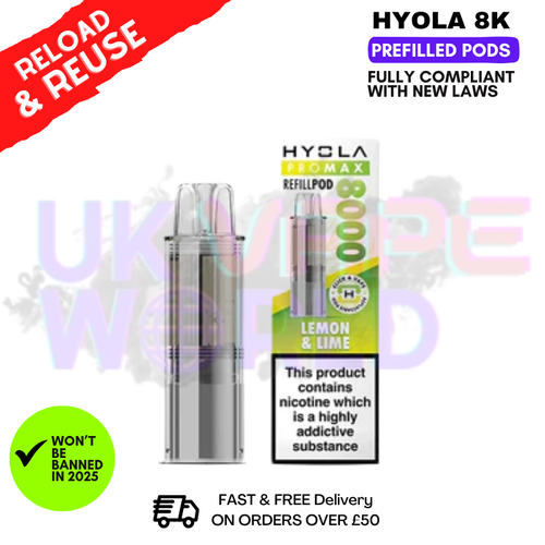 shop Lemon & Lime Hyola Pro Max 8000 Replacement Pod - ukvapeworld