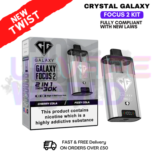 shop Cherry Cola  Crystal Galaxy 30K Focus 2 Puff Kit - ukvapeworld