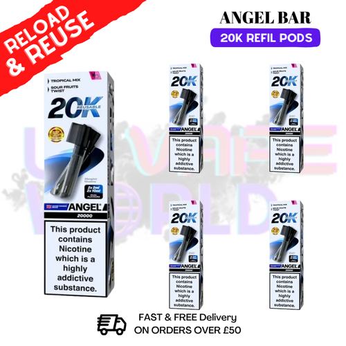 Holiday Edition Angel Bar 20K REPLACEMENT PODS Box Of 5 - UK Vapeworld