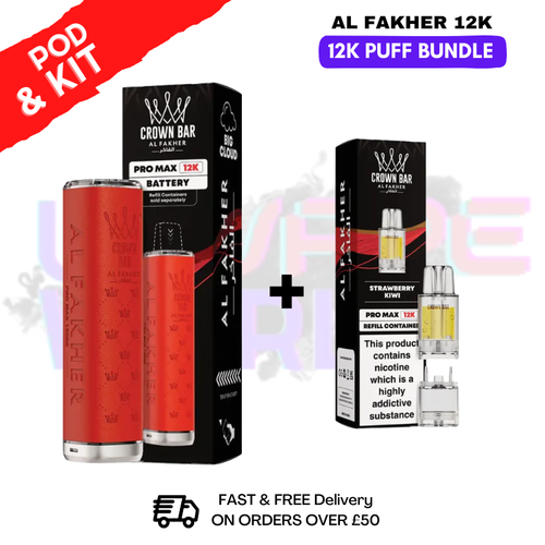 AL Fakher 12K Crown Bar Pro Max Pod & Kit