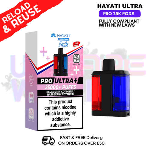 Blue Cotton K Hayati 25K REFIL Pack Replacement Pods