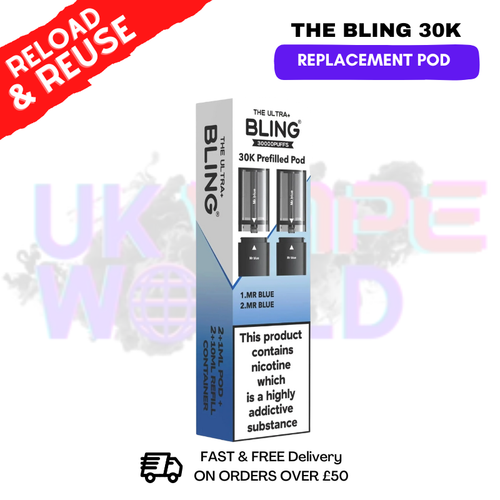 Lemon Lime Bling 30k REFIL PACK Ultra Plus Pods  - £6.99 - ukvapeworld