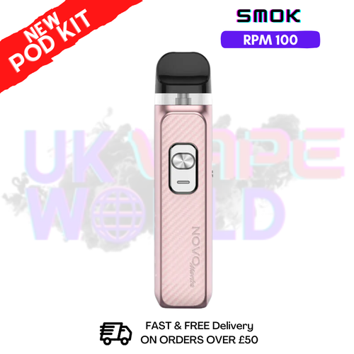 Pale Pink Smok Novo Master 30K Pod Kit + Free Nic Salt (PRICE £12.99) - ukvapeworld