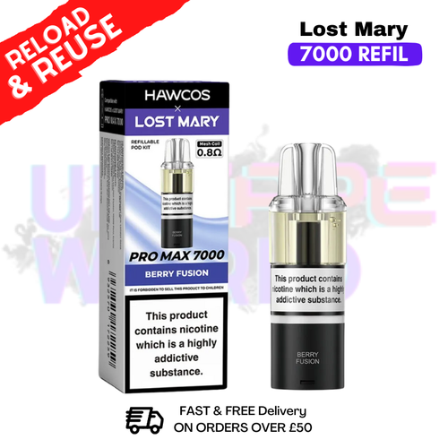 Berry Fusion Lost Mary 7K 7000 Puff Replacement Pods