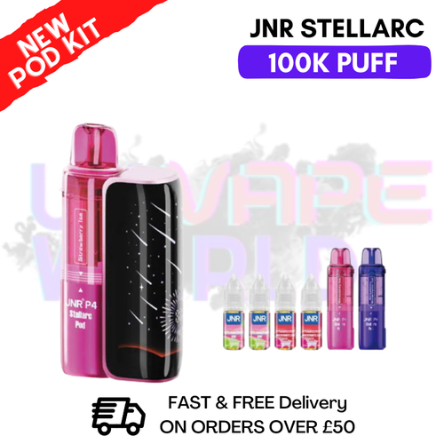 Strawberry ICE  JNR 100K Puff Stellarc Pod Kit - ukvapeworld