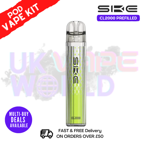 Kiwi Passionfruit SKE CL2000 2K Puff Vape Pen Kit - ukvapeworld