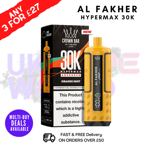 Orange Mint Al Fakher 30K HyperMax Pod Kit - ukvapeworld