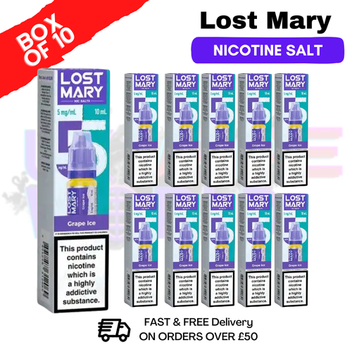 Grape Ice Lost Mary Nic Salt BOX OF 10 - ukvapeworld