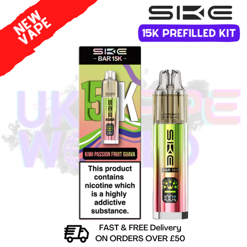 Kiwi Passion Fruit Guava SKE 15K Puff Prefilled Pod Kit - £8.49 - ukvapeworld