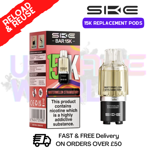 Watermelon Strawberry SKE 15K Replacement POD - £6.99 - ukvapeworld