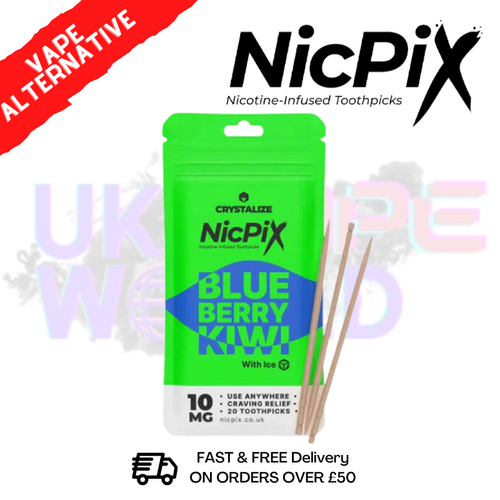Shop Blueberry Kiwi Nic Pix Nicotine ToothPicks - 0nly £3.19 - UK Vape World