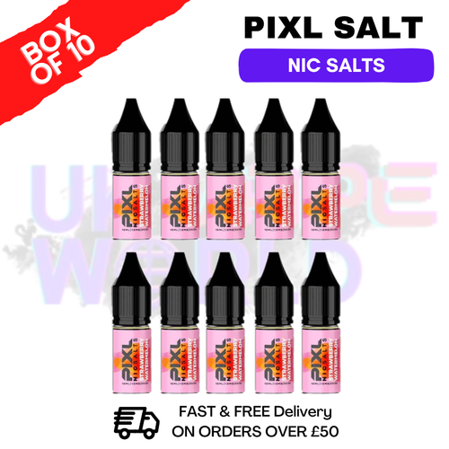 Strawberry Watermelon Pixl Nic Salt Box Of 10