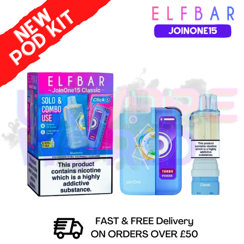 Shop Blueberry ELFBAR 15K JoinOne15 Pod Kit - UK Vape World