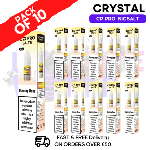 Gummy Bear Crystal CP Pro Nic Salts Box Of 10