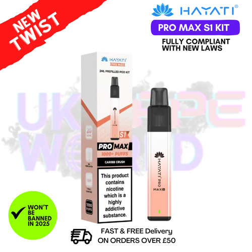 Caribb Crush Hayati Pro Max S1 Prefilled Pod Kit - UK Vapeworld