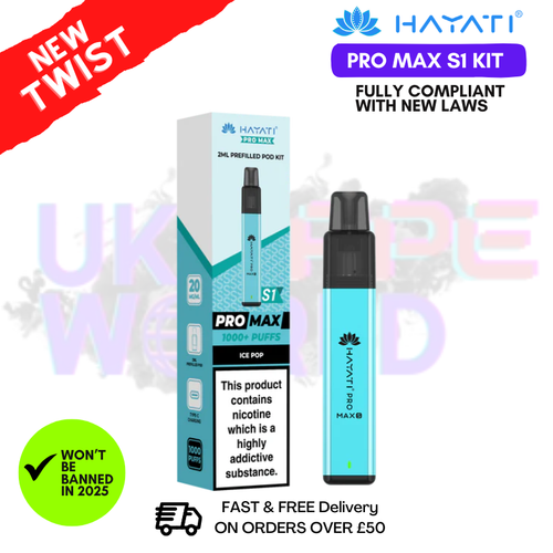 Ice Pop Hayati S1 Pro Max Kit - £3.99 - UK Vapeworld