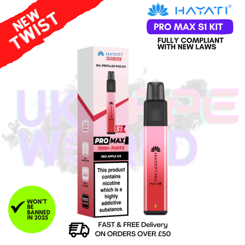 Red Apple Ice Hayati S1 Pro Max Kit - £3.99 - UK Vapeworld