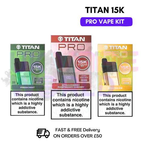 Shop  -Titan Pro 15K 15000 Puff Pod Kit UK Vape World