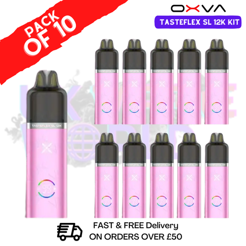 Straw Blue Cherry Oxva Tasteflex SL 12K Kits Box Of 10 - ukvapeworld