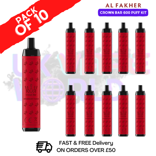 Strawberry Punch Al Fakher 600 Puff Kits Box Of 10