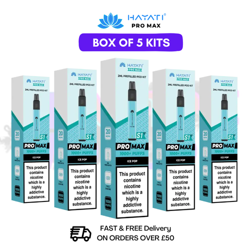 Ice Pop Hayati Pro Max S1 Kits Box Of 5 - £17.99 - UK Vapeworld