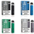 Lost Temple Xeon Mini vaping device and packaging in various colors on a white background.