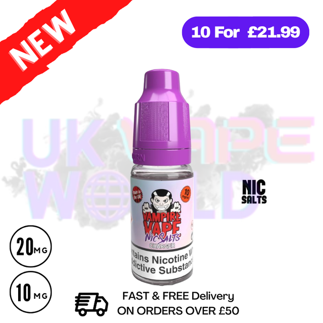 Shop Vampire Vape Charger 10ml Nic Salt - UK Vape World