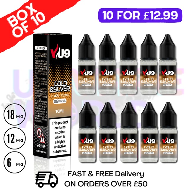 GnS VU9 E-Liquid Juice 10ml Nic Eliquid - 10 x 10ML