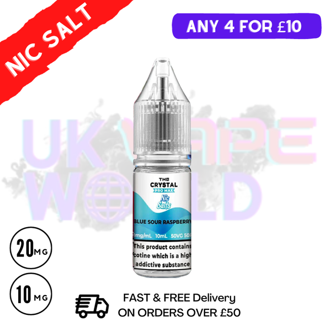 Blue Sour Raspberry Nic Salt E-Liquid Hayati Crystal Pro Max - UK Vape World