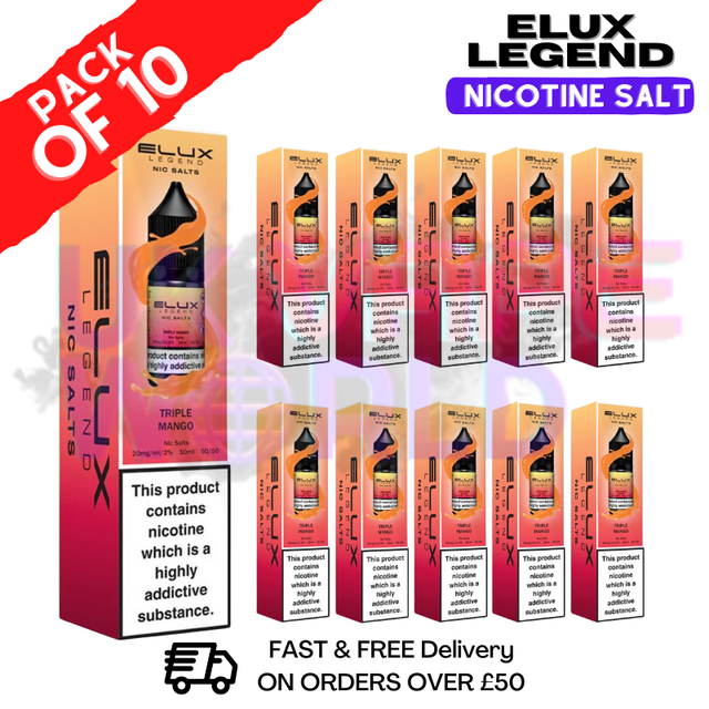 Triple Mango Elux Legend Nic Salt BOX OF 10