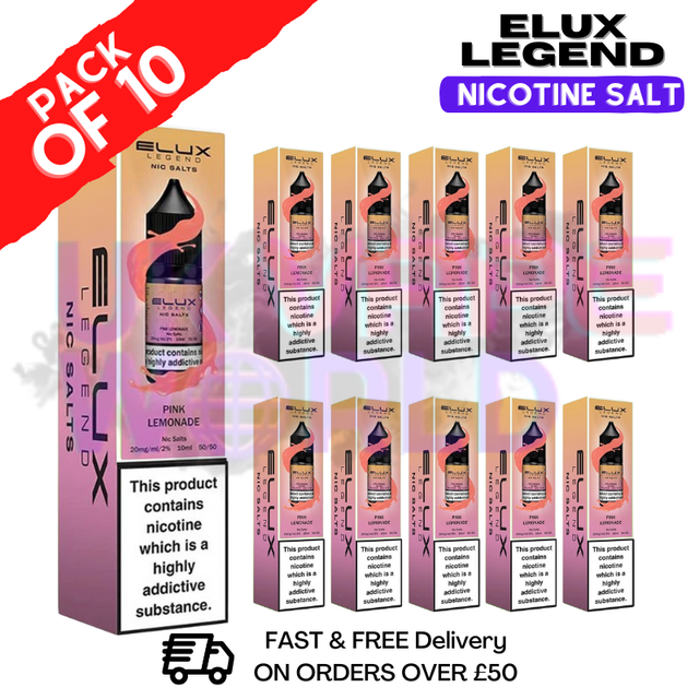 Pink Lemonade Elux Legend Nic Salt BOX OF 10