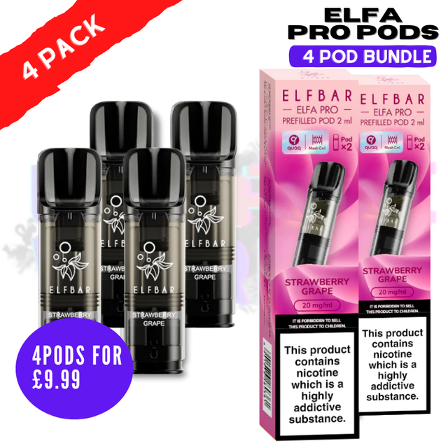 Strawberry Grape ELFA Pro Pods - Pack Of 4 PODS