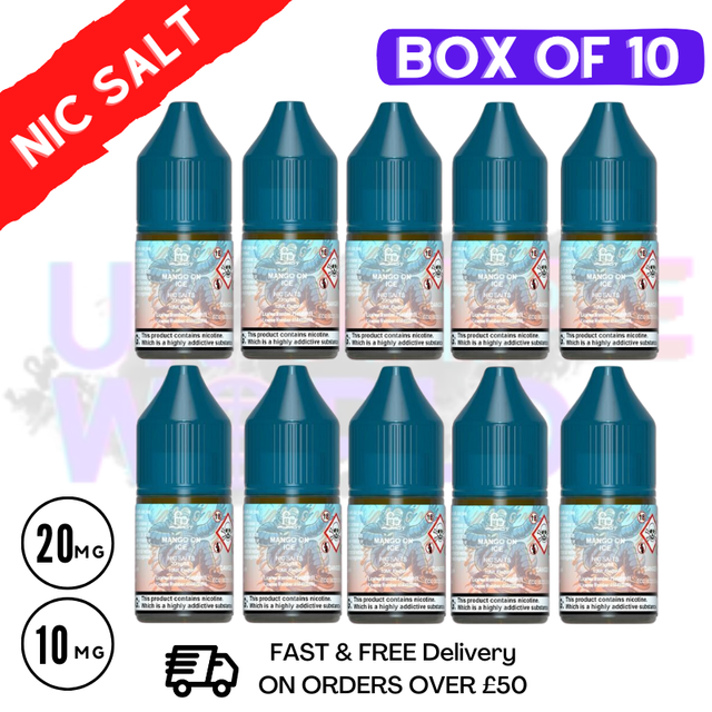 Shop Mango on Ice RandM Tornado 7000 Nic Salt BOX OF 10 - UK Vape World