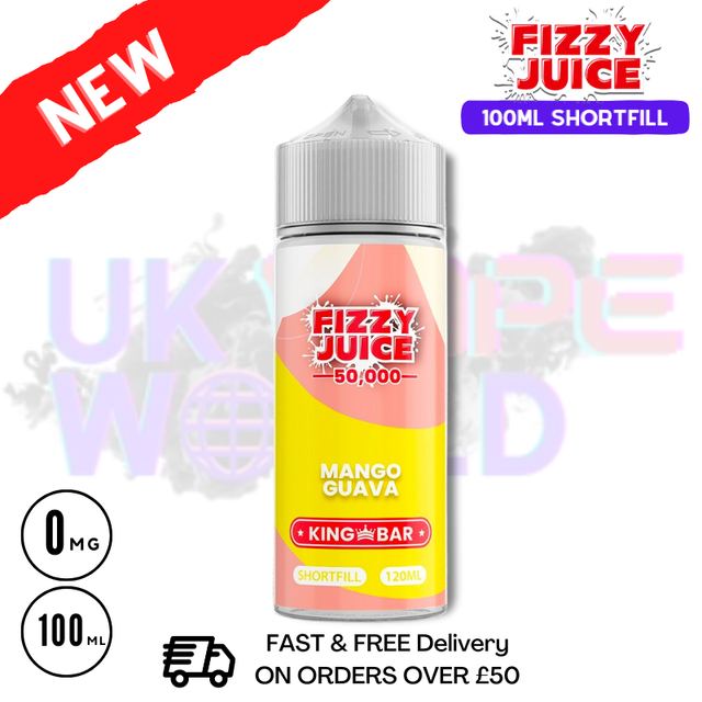 Shop Mango Guava Fizzy Juice 100ml E-Liquid - UK Vape World