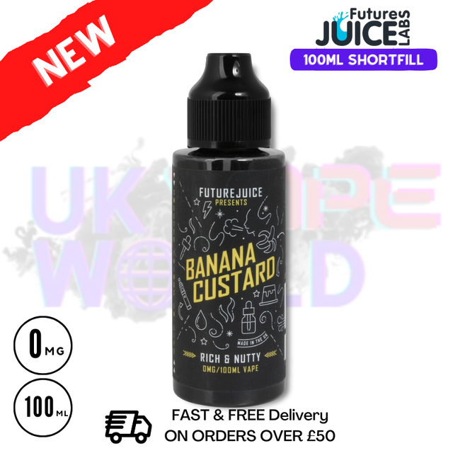 Shop Banana Custard Future juice e liquid  - £7.99 - UK Vape World