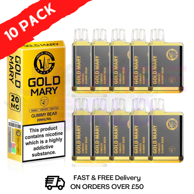Shop Summer Berry - Gold Mary 600Puff Box of 10 - UK Vape World