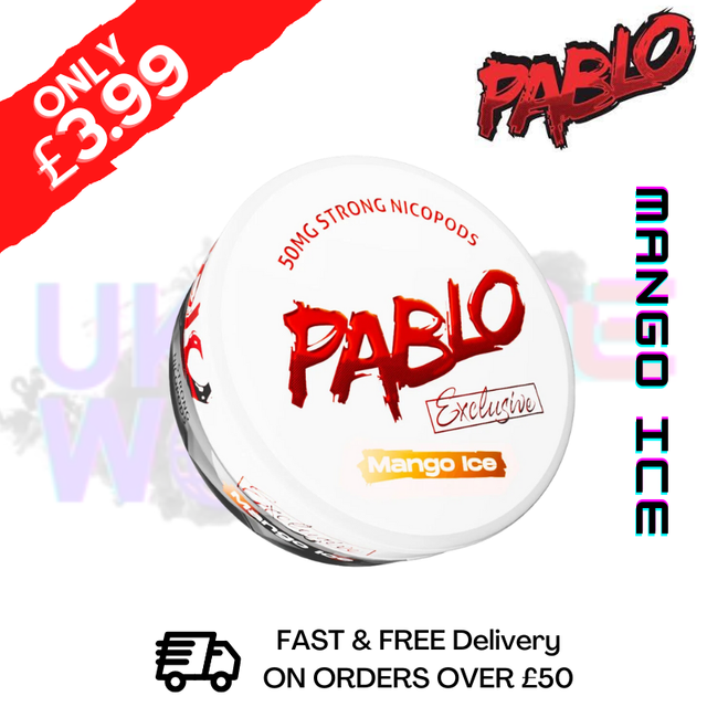 Shop Mango ICE Pablo Nicotine Pouches Nic Pouch (50mg) - UK Vape World