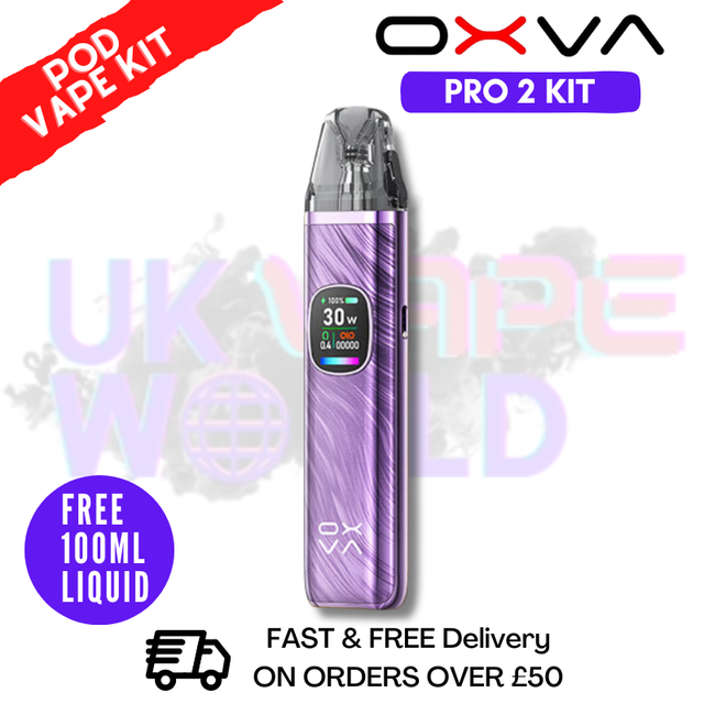 Shop Dream Purple Oxva Xlim Pro 2 Pod Kit + Free 100ML Liquid - UK Vape World