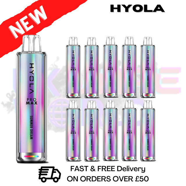 Shop Summer Dream Hyola Pro Max 6000 Puff Box Of 10 - UK Vape World