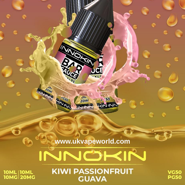 Shop Kiwi Passionfruit Guava Nicotine Salt E Liquid by Innokin Nic Salt - UK Vape World