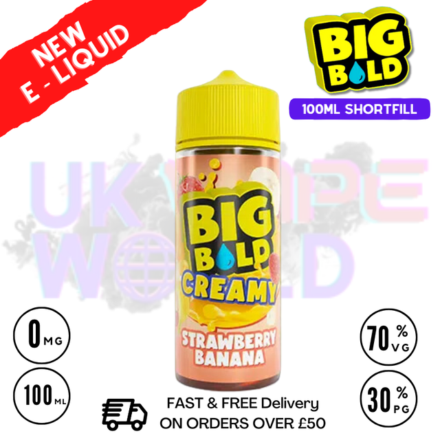 Strawberry Banana Big Bold Vape Juice 100ml