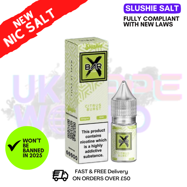 Buy Slushie Salts Xtra Citrus Burst E Liquid - ANY 5 FOR £10