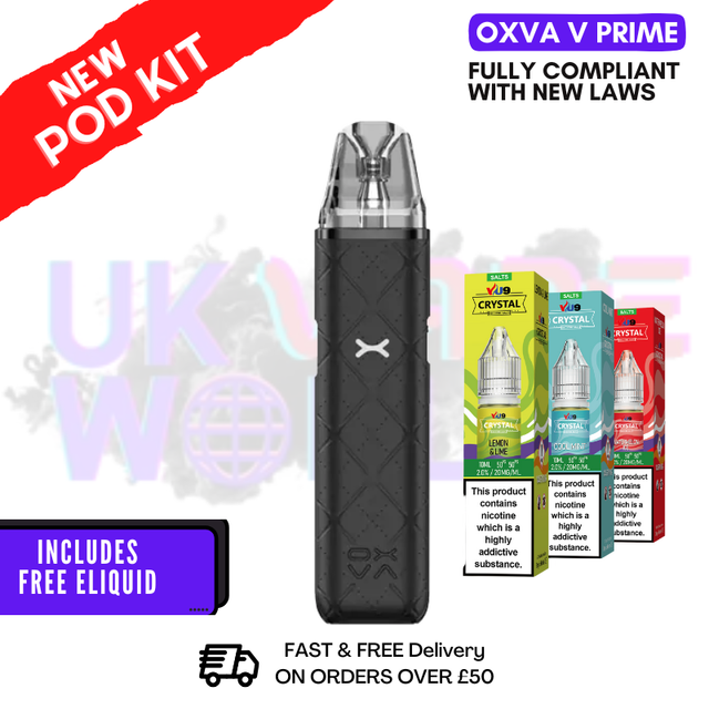 Shop Oxva Xlim GO Pod Vape Kit BLACK | £9.99 + FREE LIQ - UK Vape World