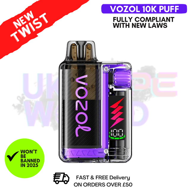 Shop Blueberry Raspberry Lemon Vozol 10000 10K Puff Kit - UK Vape World