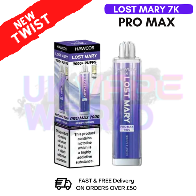 Berry Fusion Lost Mary 7K 7000 Puff Pro Max Bar