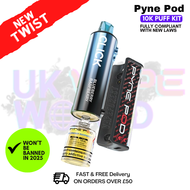 Blueberry Raspberry Pyne Pod 10K Puff Replaceable Kit