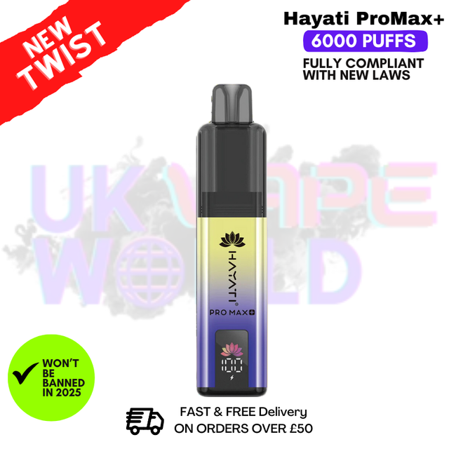 Shop Blue Razz Lemonade Hayati Pro Max Plus 6000Puff Kit - UK Vape World
