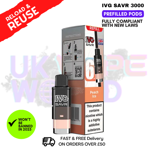 Peach ICE IVG 3K Replacement Pod